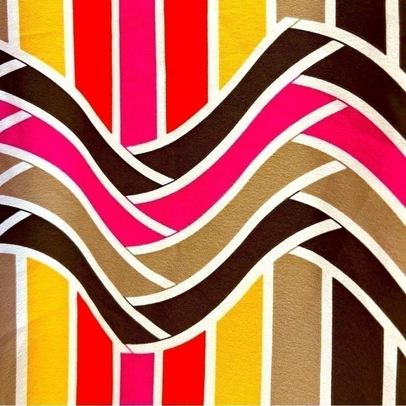 TRINA TURK Raquel Dress Mini Striped Shift Retro Bell Sleeves NEW Size 2 - Picture 10 of 16